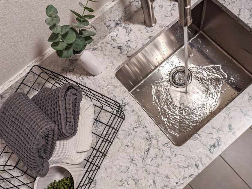 Zeek 24" Undermount / DropIn Laundry Sink ZHLU24 Stainless Steel 16g