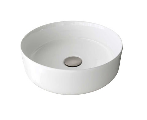 Zeek ZC140 14'' Round Vessel Ceramic Bathroom Sink