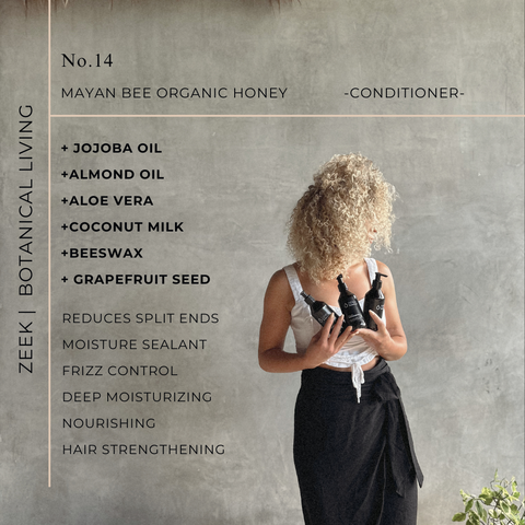 ZEEK MAYAN BEE ORGANIC HONEY CONDITIONER / 16 OZ BOTTLE