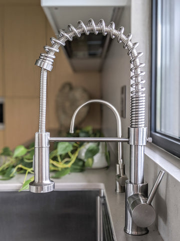 Zeek F-KB02 Brushed Nickel Pull-Down Kitchen Faucet