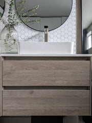 Zeek Ares 30"x18" Wall-Mounted Bathroom Vanity