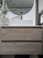 Zeek Ares 36"x18" Wall-Mounted Bathroom Vanity