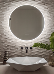 Zeek 30" BackLit LED Round Bathroom Wall Mirror MARD30 Color 4000K / Natural White