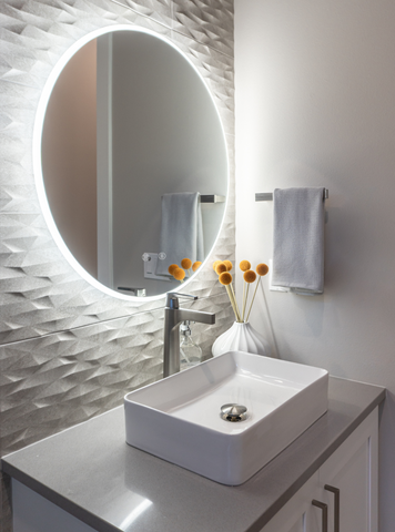 Bright Light LED Round Mirror with Dimmable & Anti-Fog Function, Best LED Makeup Mirror , Quality LED Solon Mirror, Color 4000K / Natural White