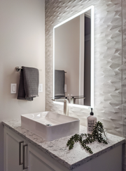 Modern Led Lighting for Bathrooms, Best LED Mirrors in 2022,Large LED Rectangle Mirror with Dimmable Lights, Best Solon Mirror with LED Lights, Wall Mirror for Makeup, Decorative Mirrors, Mirror for Double Vanity, Accent Mirror