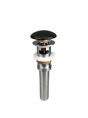Zeek DB350 Matte Black Pop-Up Drain With Overflow