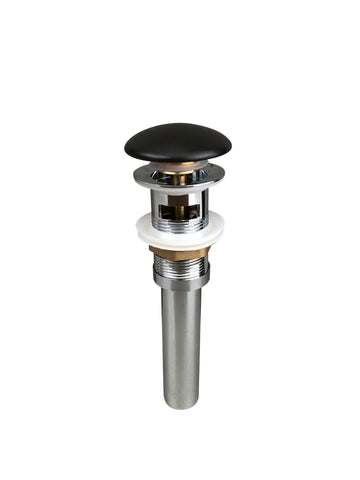 Zeek DB350 Matte Black Pop-Up Drain With Overflow