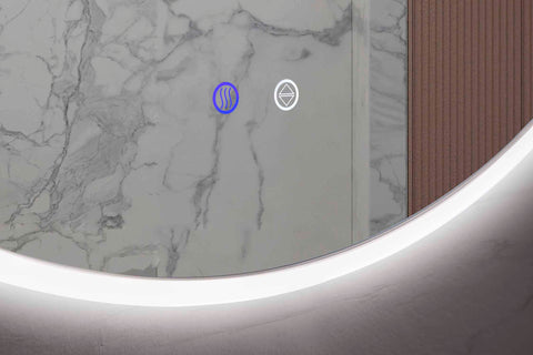 Best Quality LED Round Mirror,Color 4000K / Natural White , Anti-Fog and Dimmable Vanity Mirror, 
