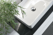 Zeek ZC214 Rectangle Vessel Ceramic Bathroom Sink