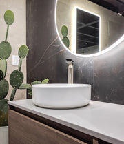 Zeek ZC140 Round Vessel Ceramic Bathroom Sink