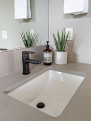Zeek ZP-1611 Small Rectangular U/M Bathroom Sink 16 x 11 Inch