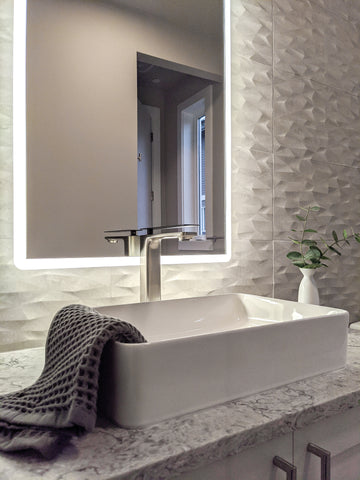 Zeek ZC214 Rectangle Vessel Ceramic Bathroom Sink