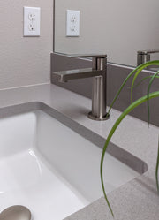 Zeek ZP-2015 Flat Bottom Large Rectangular U/M Bathroom Sink