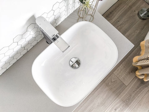 Zeek ZC812 18'' Rectangular Vessel Ceramic Bathroom Sink
