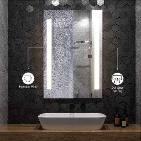 Zeek 24"x36" FrontLit LED Rectangular Bathroom Wall Mirror M-FL01
