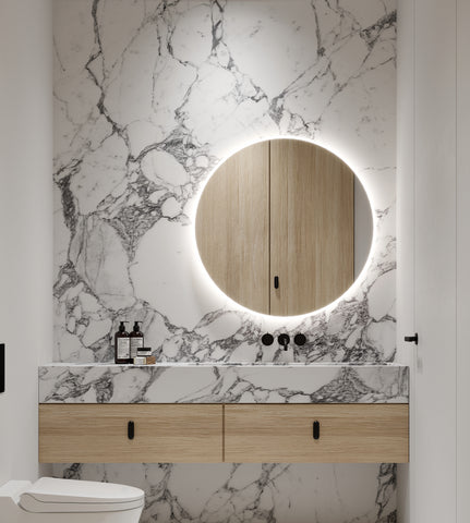 Zeek M RN32 31.5 Round LED Bathroom Mirror BackLit Wall
