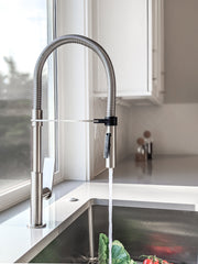 Zeek F-KB07 Brushed Nickel Pull-Down Kitchen Faucet