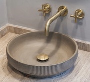 SUTOL01 14.5'' Concrete Round Vessel Sink - Bathroom