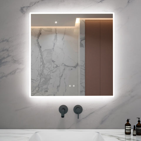 Modern Led Lighting for Bathrooms, Best LED Mirrors in 2022,Large LED Rectangle Mirror with Dimmable Lights, Best Solon Mirror with LED Lights, Decorative Mirrors, Mirror for Small Vanity, Master Bath Mirror, Guest Bath Mirror, Accent Mirror