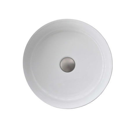 Zeek ZC140 14'' Round Vessel Ceramic Bathroom Sink