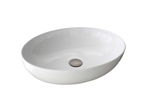 Zeek ZC215 20'' Oval Vessel Ceramic Bathroom Sink