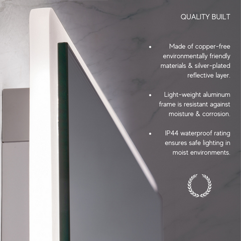 Zeek 24"x36" Backlit LED Rectangular Bathroom Wall Mirror MA2436