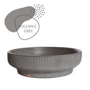 Grey Custom Concrete Round Vessel Sink Bathroom