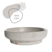 light grey Concrete Round Vessel Sink Bathroom