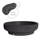 Black Custom Concrete Round Vessel Sink Bathroom