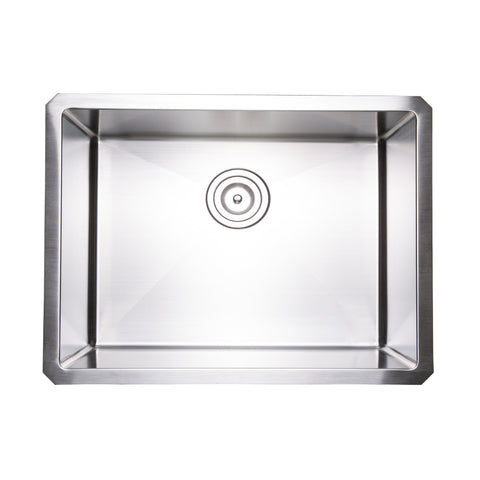 Zeek 24" Undermount / Drop-In Laundry Sink ZH-LU24 Stainless Steel 16g