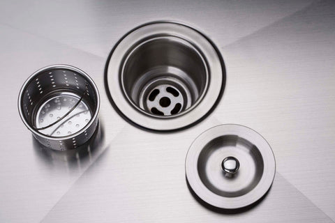 Zeek 30" Small Radius Undermount / Drop-In Single Bowl Kitchen Sink ZH-SB30