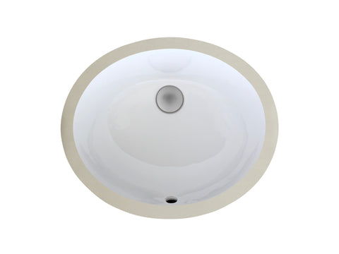 Zeek ZP-1512  Small Oval U/M Bathroom Sink