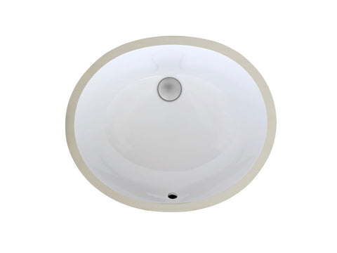 Zeek ZP-1714 Large Oval U/M Bathroom Sink