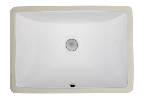 Zeek ZP-1813 Large Rectangular U/M Bathroom Sink