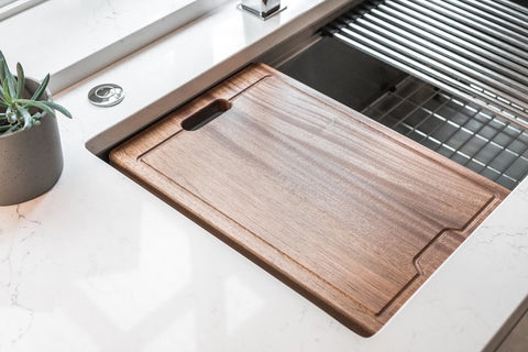 Zeek Wood Cutting Board for Undermount Ledge Sink UMB170