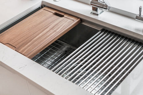 Zeek Wood Cutting Board for Undermount Ledge Sink UMB170