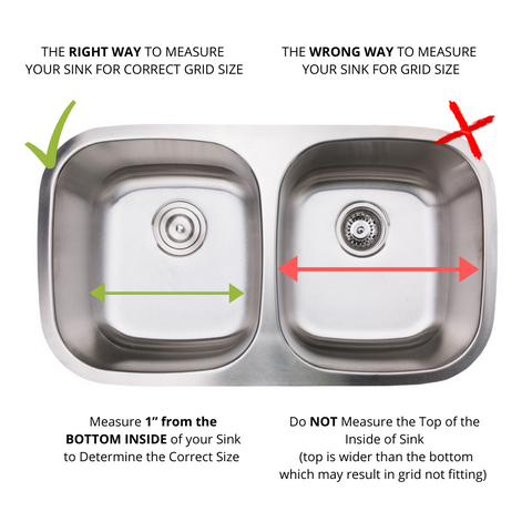 Zeek Kitchen Sink Bottom Grids Sink Protector Stainless Steel 11.6”x13.6” ZG-R1311