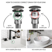 Zeek DC150 Chrome Pop-Up Drain With Overflow