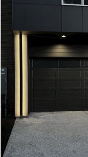 120” TALL EXTRA LARGE OUTDOOR LED LIGHT BAR GARAGE WALL - BLACK