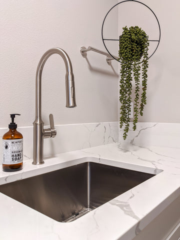 Zeek 23" Small Radius Undermount / Drop-In  Bar / Kitchen Sink ZH-BR23