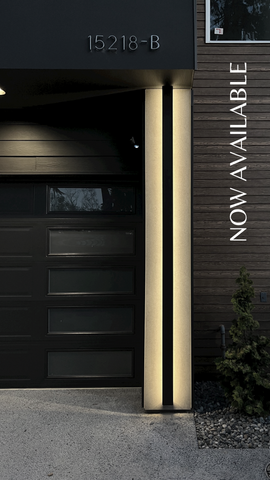 120” TALL EXTRA LARGE OUTDOOR LED LIGHT BAR GARAGE WALL - BLACK