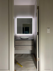Zeek 36"x36" Backlit LED Square Bathroom Wall Mirror MA3636