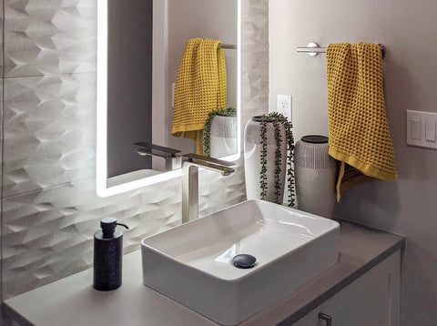 Zeek ZC214 Rectangle Vessel Ceramic Bathroom Sink